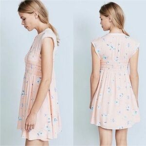Free People Greatest Day Smocked Mini Dress